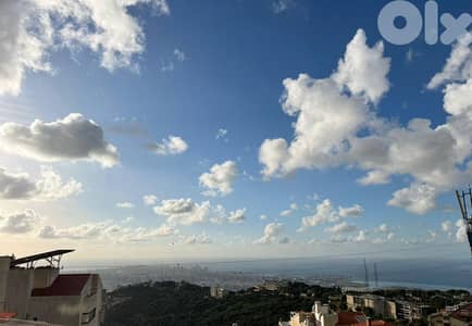 Ain saadeh duplex fully decorated panoramic view unobstructed Ref#6038