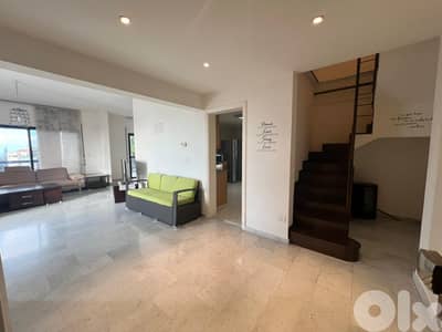 Ain saadeh duplex fully decorated panoramic view unobstructed Ref#6038