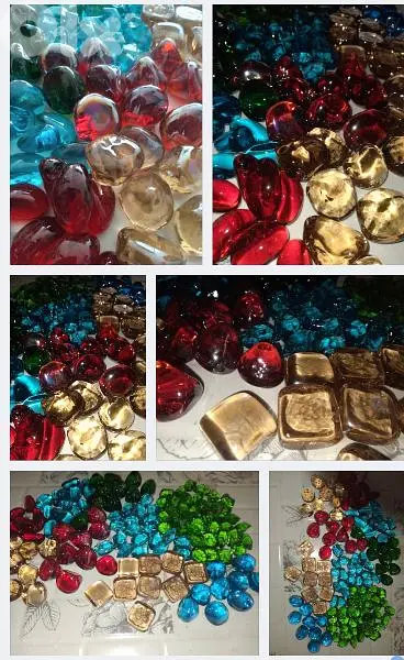 زجاج للزينةglass for decoration quantities available in many colors