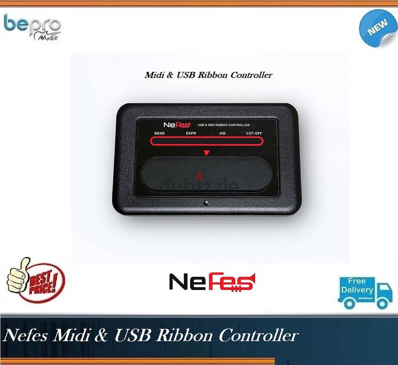Nefes Audio Ribbon controller, Midi & USB Ribbon control device 0
