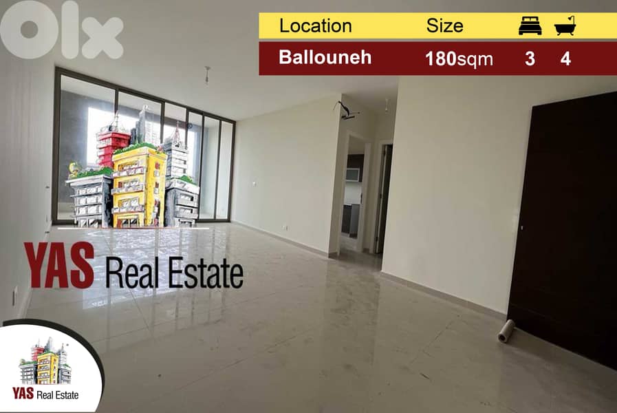 Ballouneh 180m2 | Gated Community | Luxury | View | Classy Area | MY 0