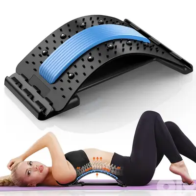 Back Stretcher for Pain Relief, 10 Magnets, 3-Level Adjustable