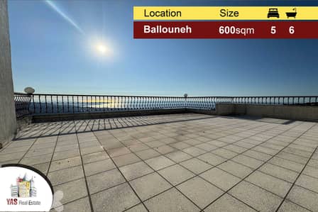 Ballouneh 600m2 | Penthouse | Ultra Prime Location | High-End | MY