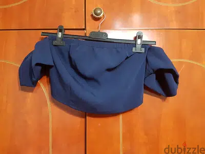 Dark Blue Crop Top