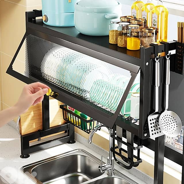 2-Layer Stainless Steel Dish Drying Rack 1