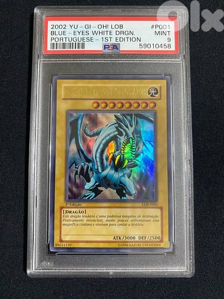 Yu-Gi-Oh! Blue Eyes White Dragon LDB Ultra Rare 1st Ed. PSA 9 Yugioh 0