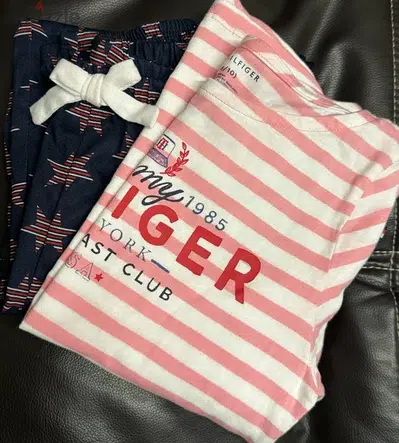tommyw brand; set for kids girl, pyjamas; size 8-10 years