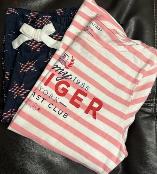 tommyw brand; set for kids girl, pyjamas; size 8-10 years 0