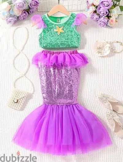 mermaid dress size 6-7y