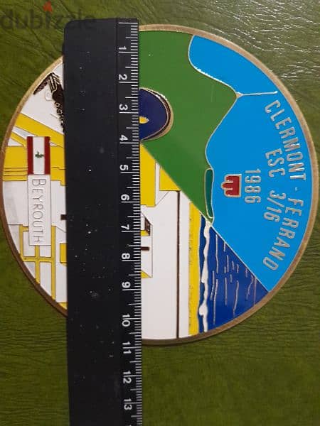 collectible 80's military 3 original brass insignia 12cm 3