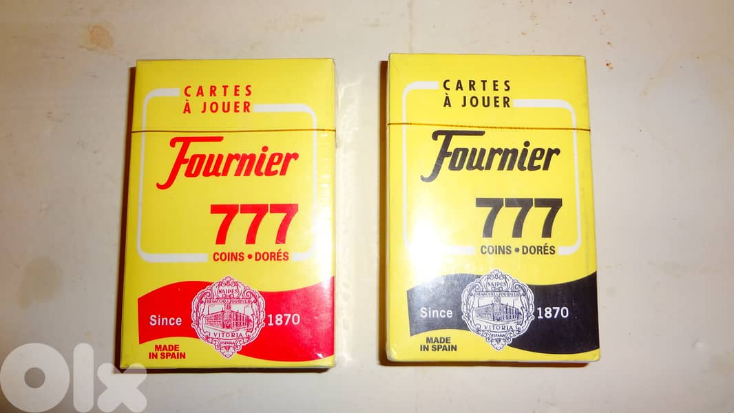 Fournier 777 cards pack  made in spain new sealed 0