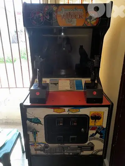 mechanized attack arcade machine