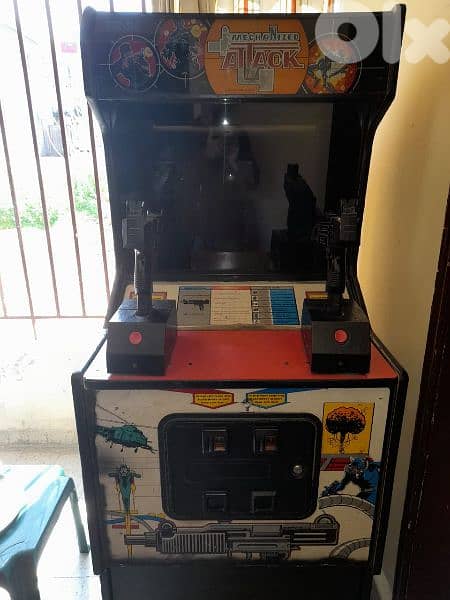 mechanized attack arcade machine 0