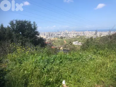 mansourieh main road two plots 1988 sqm open sea view Ref#6092