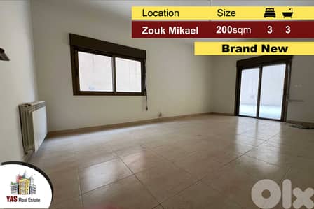 Zouk Mikael 200m2 | 40m2 Terrace |  New | Panoramic View | Luxury |EH