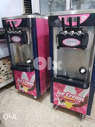 مكنة ايس كريم صناعية جديدة مع تبريد ليلي