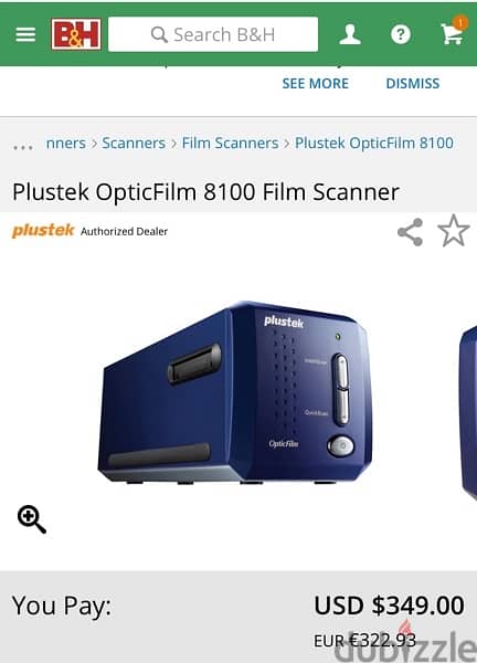 Plustek OpticFilm 8100-35mm with Silverfast 8 softwar 0