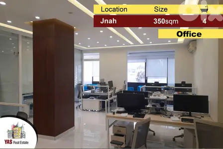 Jnah 350m2 | Spacious Office | Super Prime location | Luxury | PA |