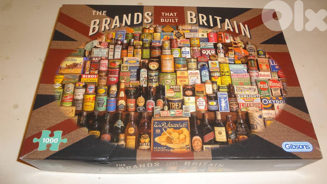 Gibsons 1000 pcs puzzle "The brands that built Britain 0