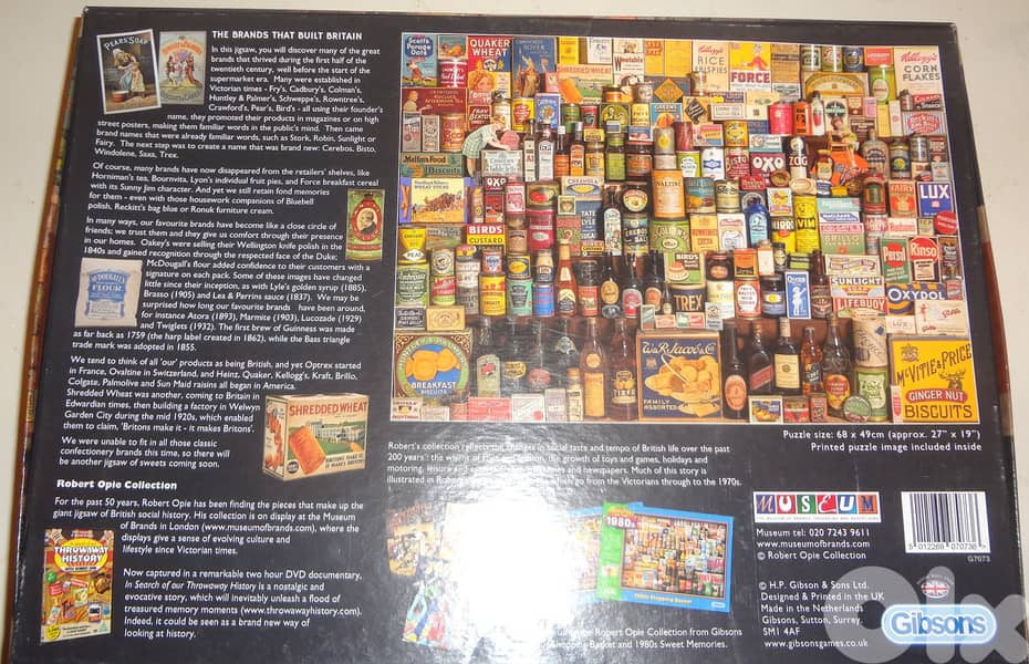 Gibsons 1000 pcs puzzle "The brands that built Britain 3