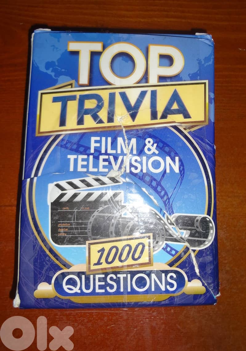 Top trivia 1000 film & television questions card game 0