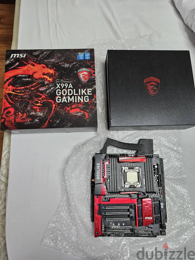 Cpu i7-5960X + MSI X99A GODLIKE Gaming, X99 LGA 2011 DDR4 EATX MOBO 0
