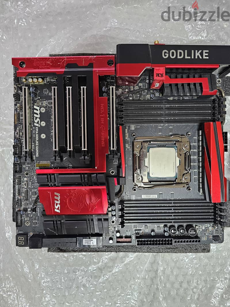Cpu i7-5960X + MSI X99A GODLIKE Gaming, X99 LGA 2011 DDR4 EATX MOBO 1