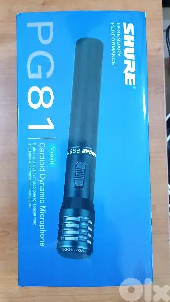 shure PG81 cendencer wired mic,new in box