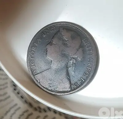 1879 England Q. Victoria one penny bronze coin
