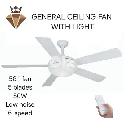 ceiling fan with led light and remote
