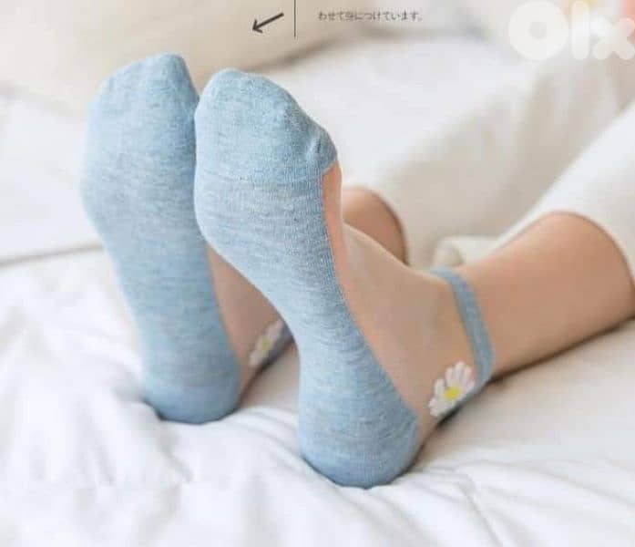 women's transparent silk socks 7