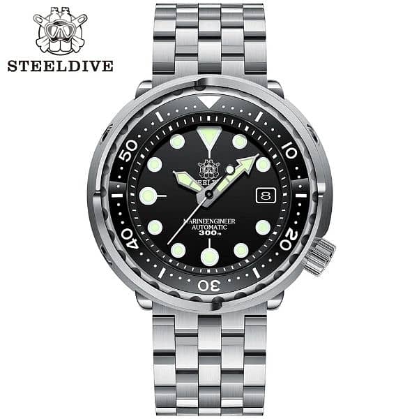Steeldive steel dive 300m diving watch SD1975 diver watch ساعة غطس 0