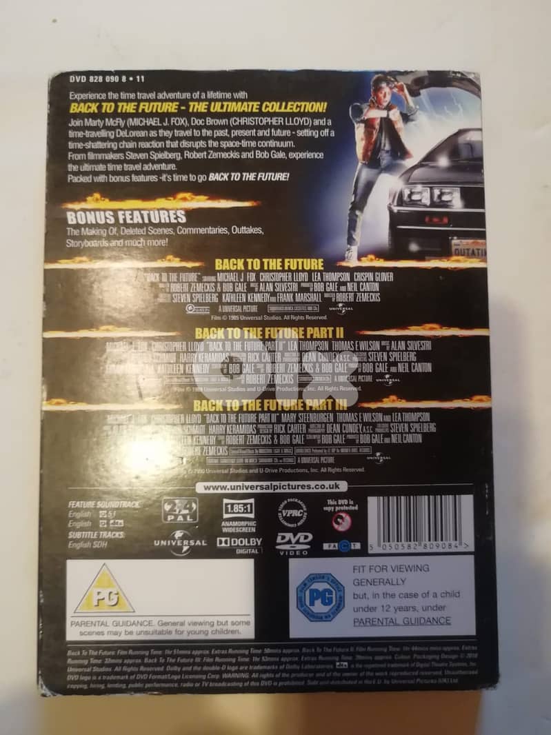 Back to the future trilogy 3 DVDs box set 1