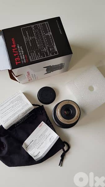 SAMYANG Cine Lenses T 3.1 / 14 mm VD SLR II CANON 2