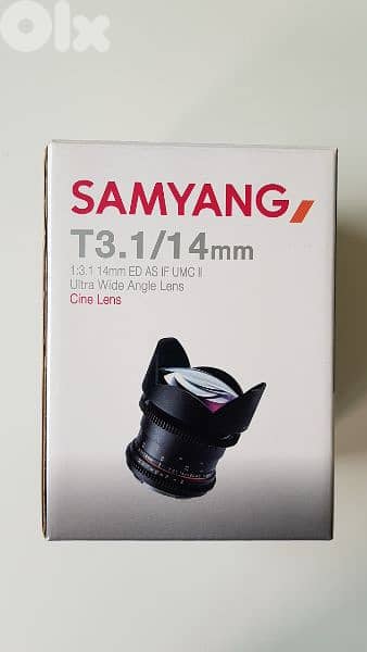 SAMYANG Cine Lenses T 3.1 / 14 mm VD SLR II CANON 1