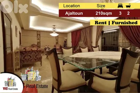 Ajaltoun 210m2 | Luxury | Rent | Open View | Excellent Condition |KH