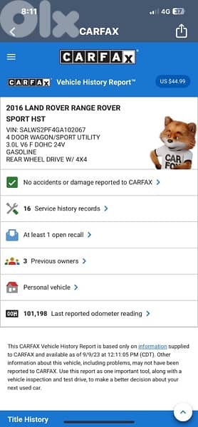 Range Rover sport HST Dynamic supercharge 2016 clean Car fax