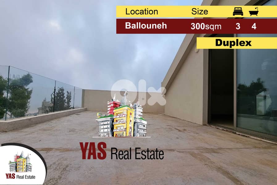 Ballouneh 300m2 Duplex | Private Street | High-End | View | MY | 0