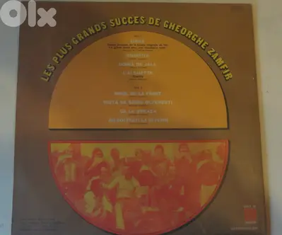 Gheorghe Zamfir ‎– Les Plus Grands Succès De Gheorghe Zamfir vinyl alb