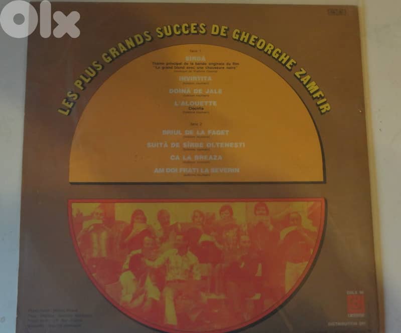 Gheorghe Zamfir ‎– Les Plus Grands Succès De Gheorghe Zamfir vinyl alb 0