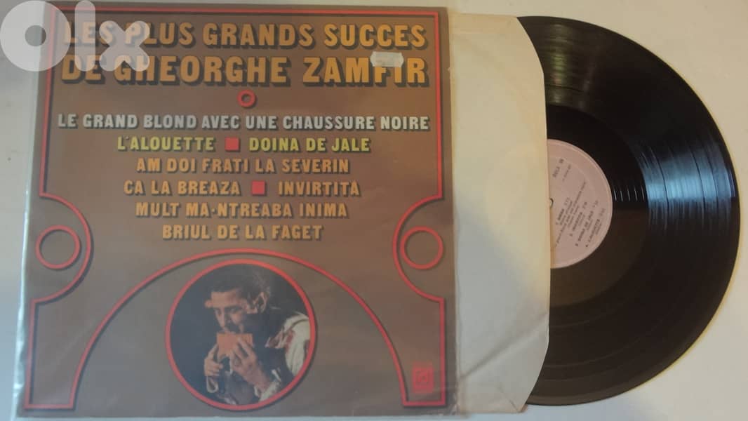 Gheorghe Zamfir ‎– Les Plus Grands Succès De Gheorghe Zamfir vinyl alb 1