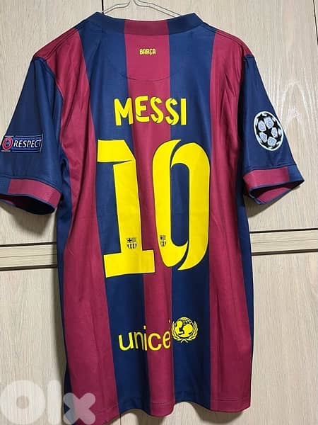 Messi the goat final Berlin 2015 barcelona home special nike kit 0