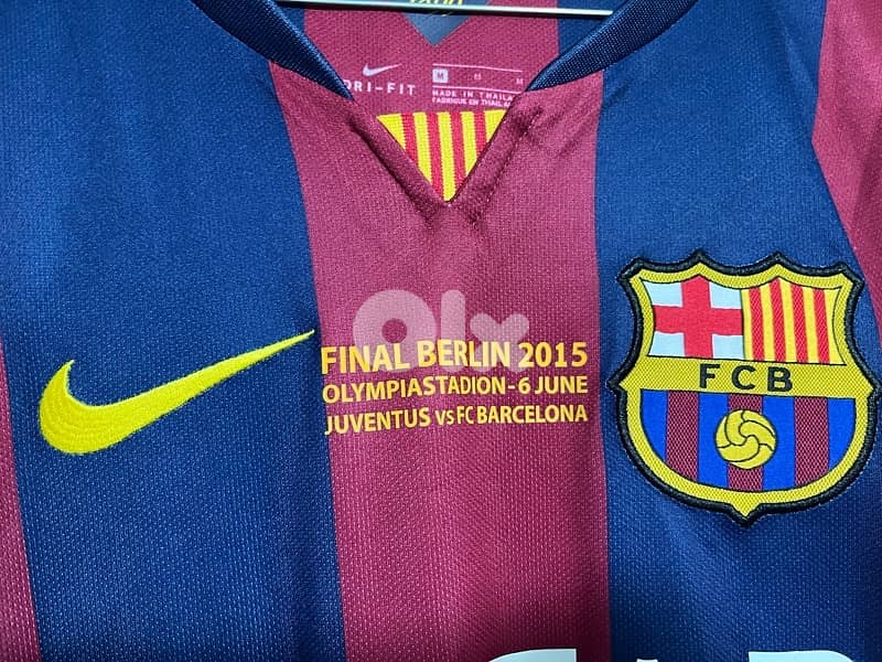 Messi the goat final Berlin 2015 barcelona home special nike kit 8