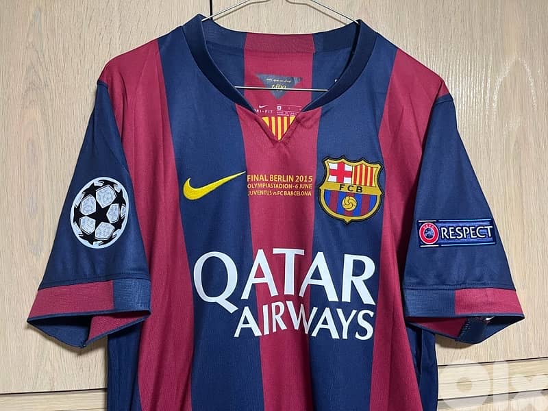 Messi the goat final Berlin 2015 barcelona home special nike kit 10
