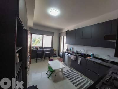 220 SQM Furnished Apartment in Biyada, Metn with Sea and Mountain View