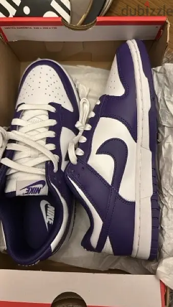 Authentic Court purple dunks size 42 brand new
