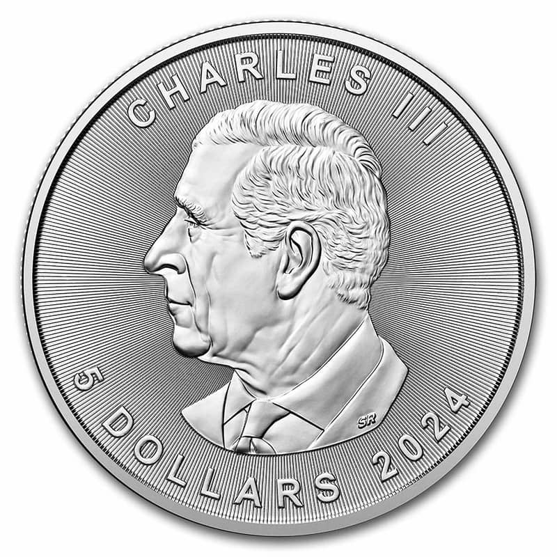 2024 Canada 1 oz Silver Coin - Maple Leaf (PCGS First Strike) 1