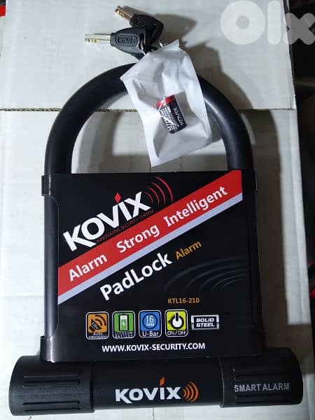 original Kovix alarm strong intelligent padlock 3 keys included 0