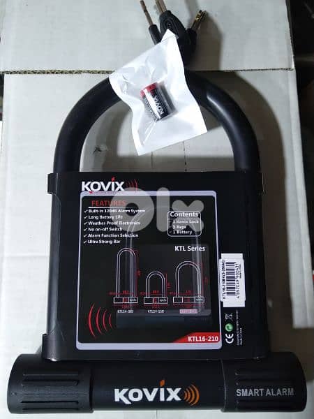 original Kovix alarm strong intelligent padlock 3 keys included 1