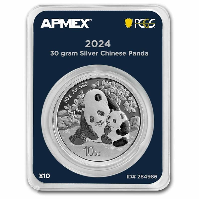 2024 China 30 gram Silver Panda Coin (PCGS First Strike) 2